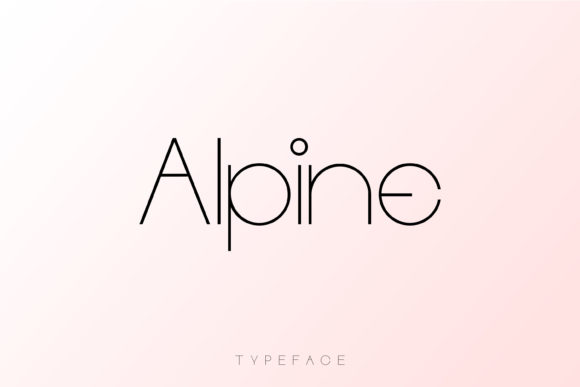 Alpine Font: The Clean Sans Serif for Crafters