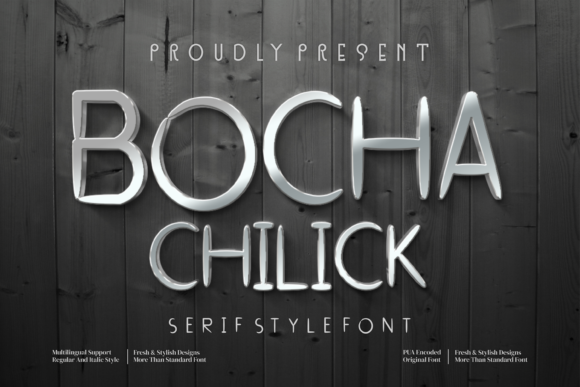 Bocha Chilick: A Clean Sans Serif for Editorial Design