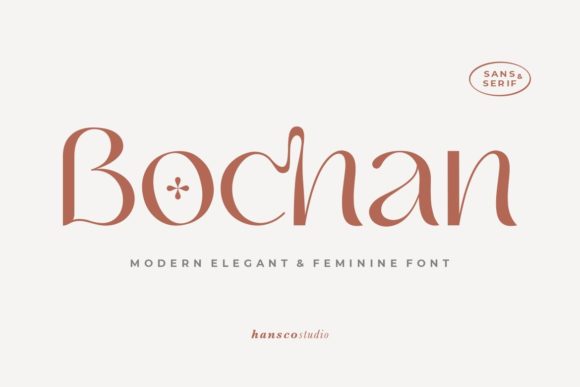 Bochan Font: The Perfect Duo Typeface for Crafters