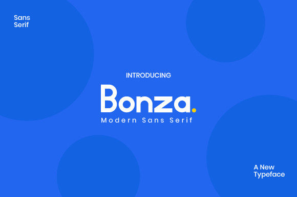Bonza: A Clean Sans Serif Typeface for Modern Brands