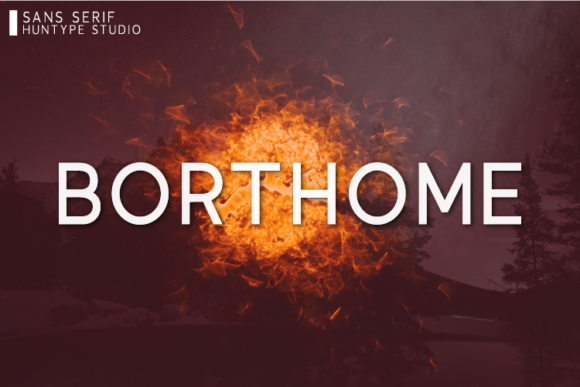 Borthome: A Clean Sans Serif Typeface for Modern Web Design