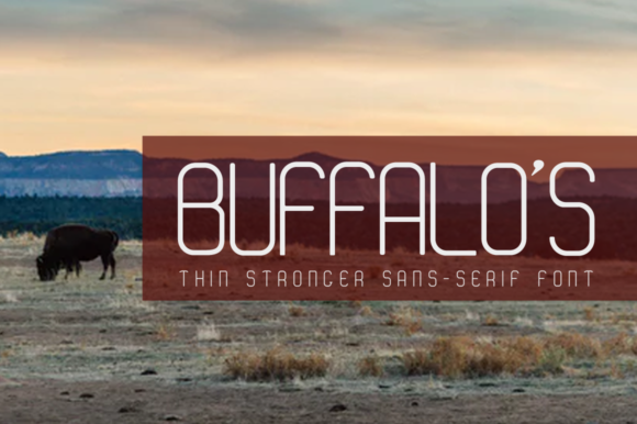 Buffalo s: The Minimal Sans Serif Font for Crafters