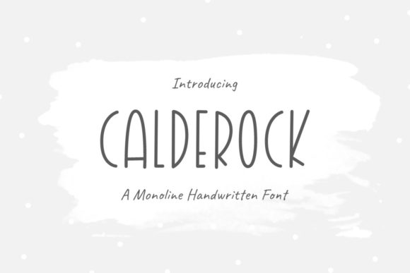 Calderock: A Minimal Sans Serif Typeface for Modern Editorial Design
