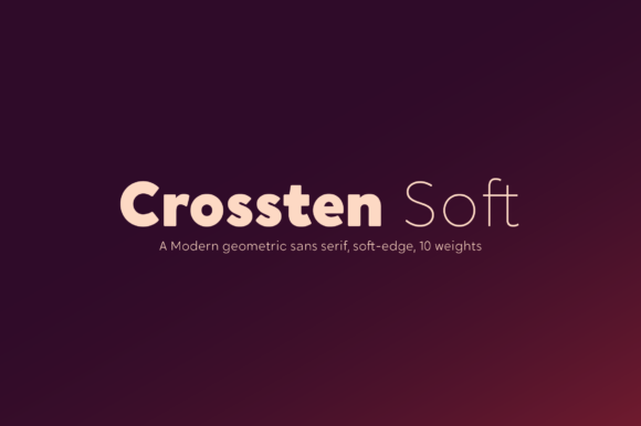 Crossten Soft: A Delicate Typeface for Modern Web Design