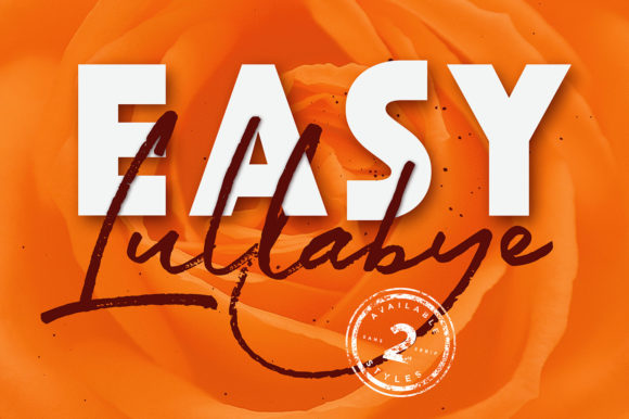 Easy Lullabye Font Review: A Versatile Duo for Branding