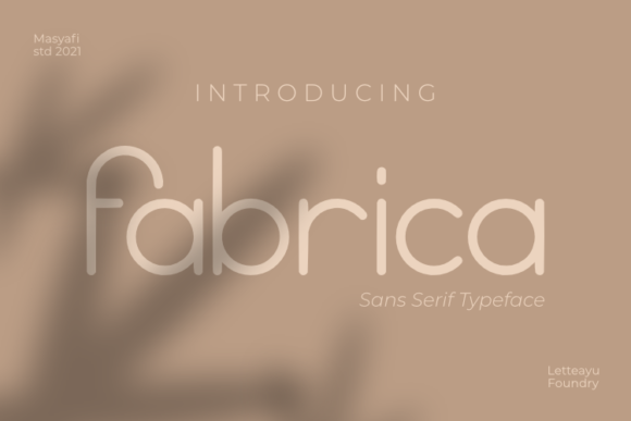 Fabrica: A Clean Sans Serif Font for Makers