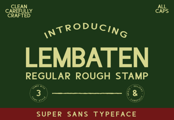 Lembaten: The Clean Sans Serif Font Makers Love