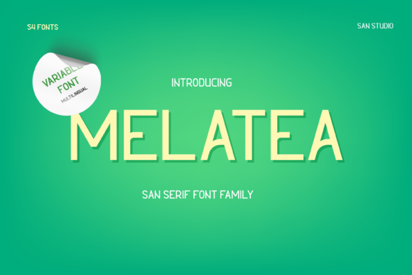 Melatea: A Clean Sans Serif Typeface for Modern Editorial Design