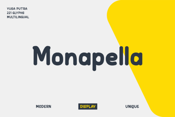Monapella: A Clean Sans Serif Font for Makers