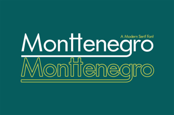 Monttenegro: The Minimal Sans Serif Font for Bold Marketing