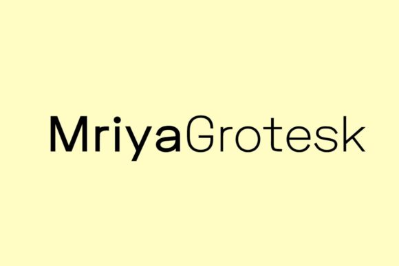 Mriya Grotesk: A Clean Sans Serif Typeface for Modern Web Design