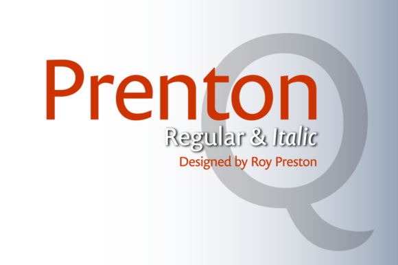 Prenton Regular and Thin Typeface Review