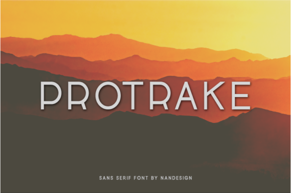 Protrake: The Clean Sans Serif Font for Bold Campaigns