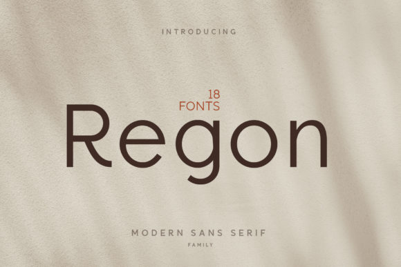 Regon: The Minimal Sans Serif Font for Modern Crafters