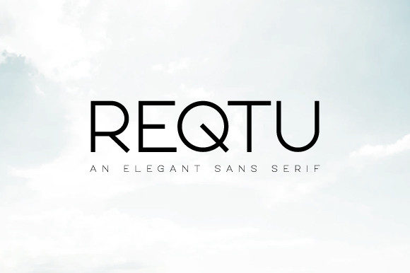 Reqtu: The Minimal Sans Serif Font for Handmade Brands