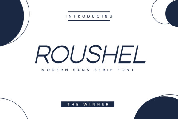 Roushel: A Clean Sans Serif Typeface for Modern Editorial Design