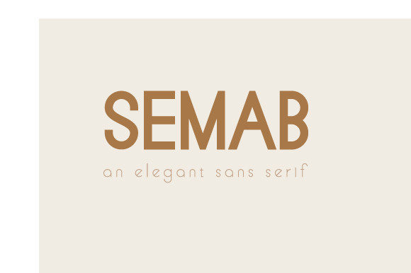 Semab: A Clean Sans Serif Font for Modern Editorial Design