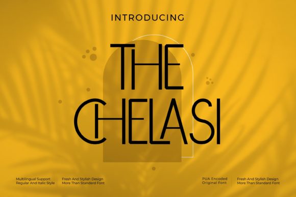 The Chelasi: A Modern Sans Serif Font for Bold Branding