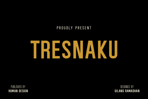 Tresnaku: A Clean Typeface for Modern Brand Identity
