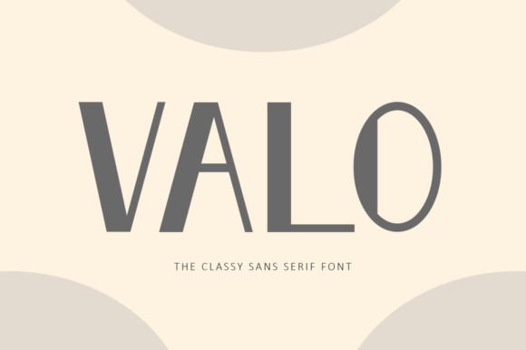 Valo: The Versatile Sans Serif Font for Polished Branding