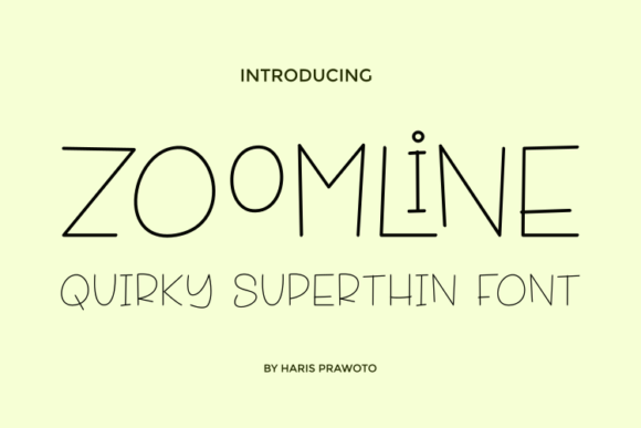 Zoomline: A Minimal Sans Serif Font for Modern Web Design